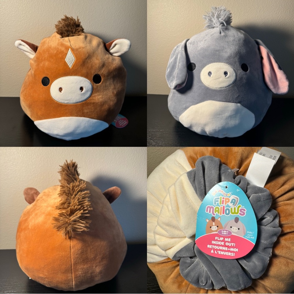 BNWT 2in1 Flip-A-Mallow Jason/Philip Squishmallow